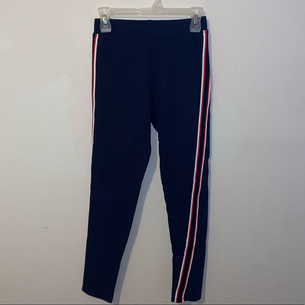 Blue, Read, and White H&M Leggings
